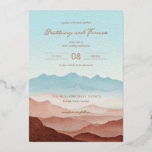 Serene Pastel Mountain Silhouettes