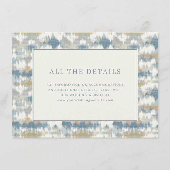 Serene Pastel Wave Motions Enclosure Card (Front)