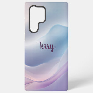 Serene Pastel Waves Abstract Minimalist Fluid Art Samsung Galaxy Case