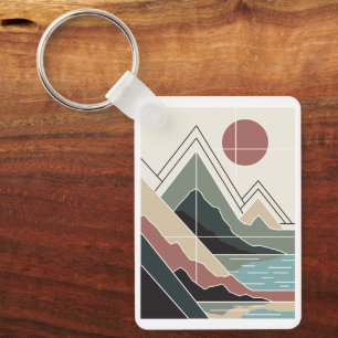 Serene Peaks Key Ring