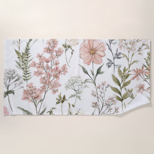 Serene Petals Beach Towel
