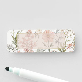 Serene Petals Name Tag