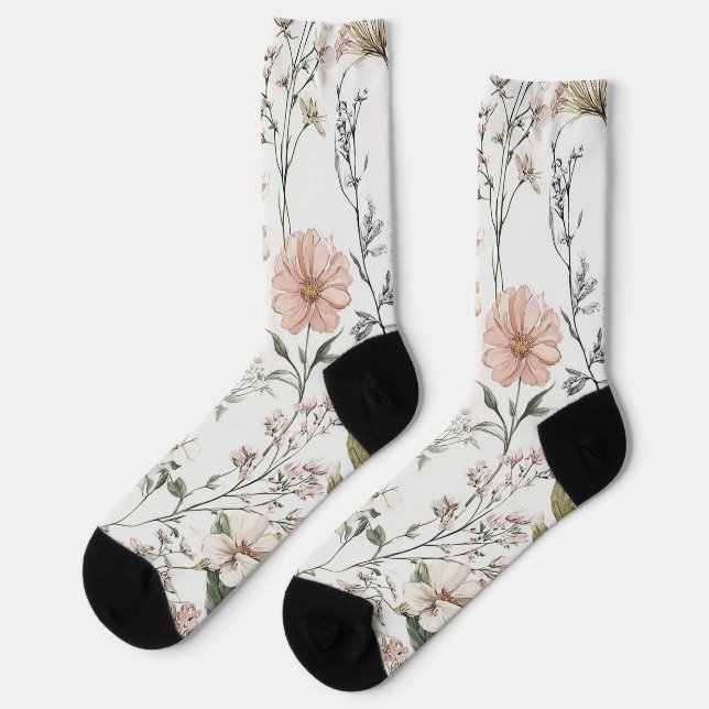 Serene Petals Socks (Left)