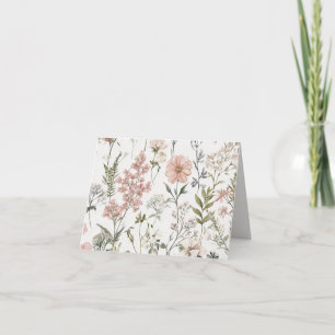 Serene Petals Thank You Card