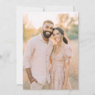 Serene Pink Floral Photo Invitation