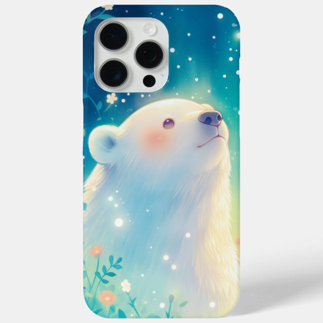Serene Polar Bear Gaze Case-Mate iPhone Case (Back)