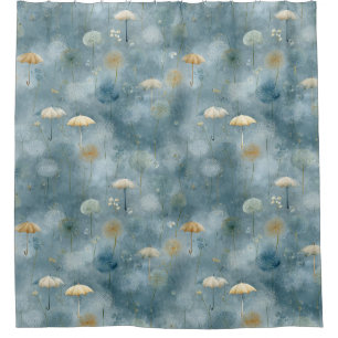 Serene Rain Garden Floral Pattern (6) Shower Curtain