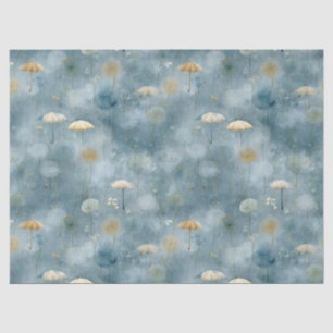 Serene Rain Garden Floral Pattern (6) Tissue Paper
