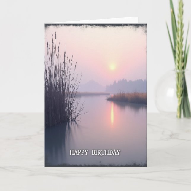 Serene Reeds Birthday Card (Front)