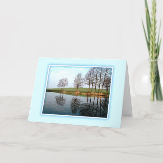Serene Reflections of Nature Custom Card