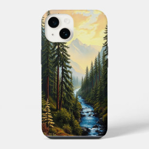 Serene River in a Stunning Forest iPhone 14 Case