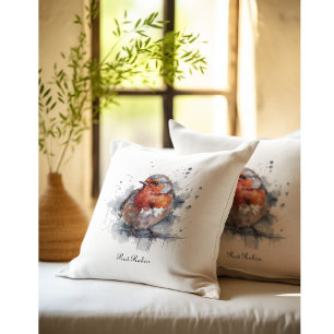 Serene Robin, custom Cushion
