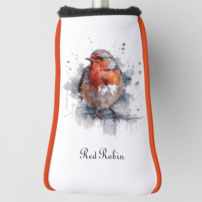 Serene Robin, custom Golf Head Cover (Rotate 90)