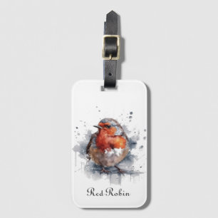Serene Robin, custom Luggage Tag