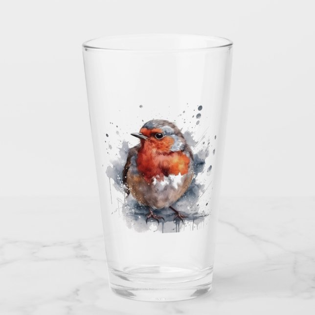 Serene Robin Glass (Front)