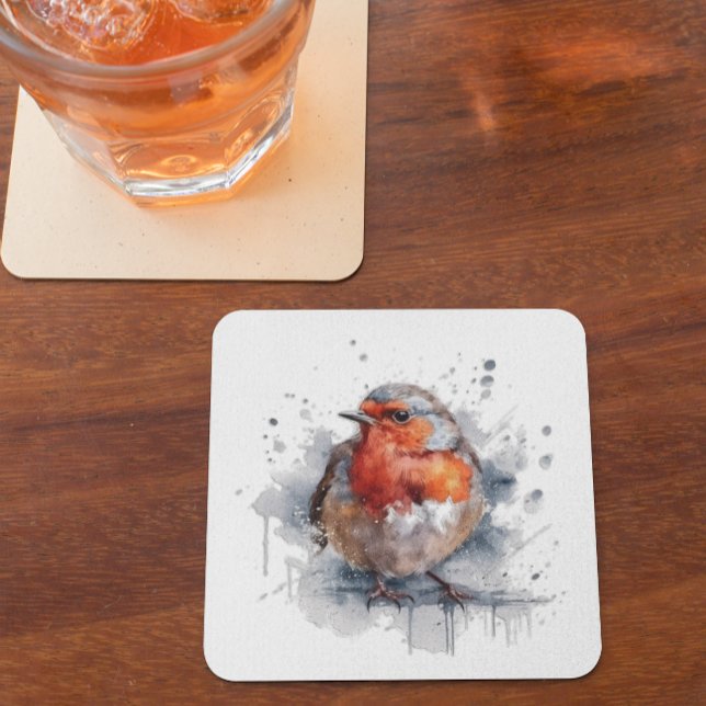 Serene Robin Glass Coaster (Creator Uploaded)