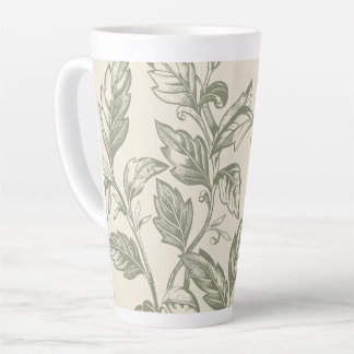 Serene Sage Green | Rustic Vine Charm Cottagecore  Latte Mug