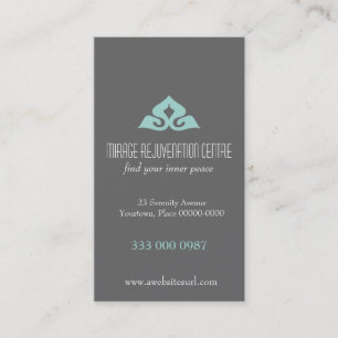 Serene Salon Aqua Appointment Card