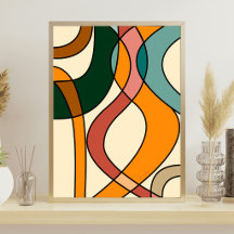 Serene Savanna Gentle Abstract Modern Earthy