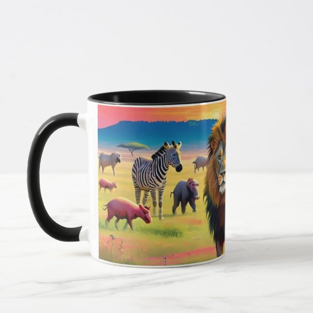"Serene Savanna Safari" Mug (Left)