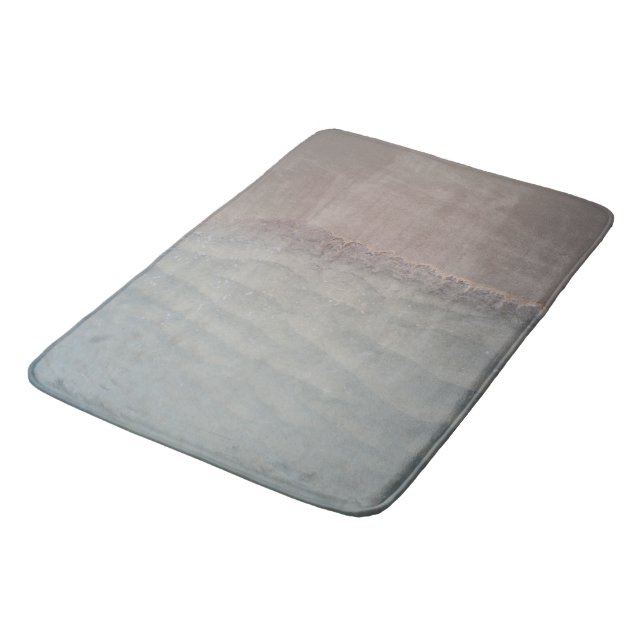Serene Sea Meets Sandy Beach 2 Bath Mat (Angled)