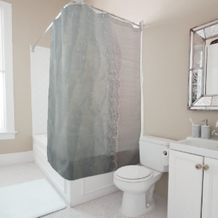 Serene Sea Meets Sandy Beach 2 Shower Curtain