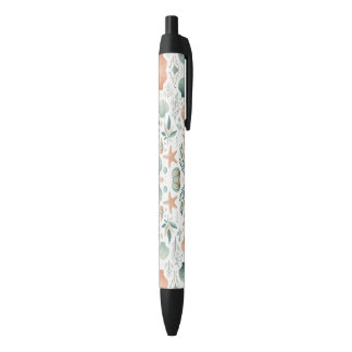 Serene Sealife Black Ink Pen