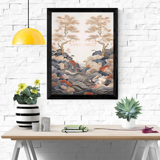 Serene Serenity: A Tranquil Tapestry of Nature's B Poster (Creator Uploaded)