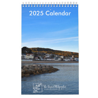 Serene Shores 2025 Calendar one-page small