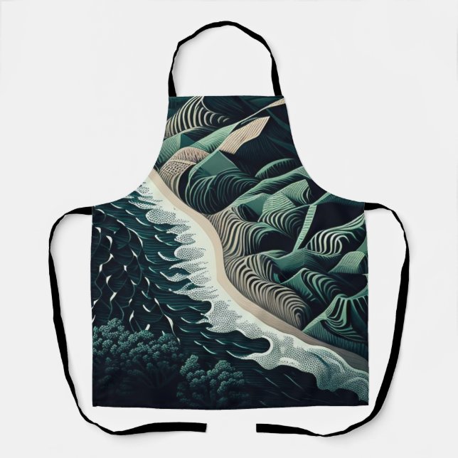 Serene Shores Apron (Front)