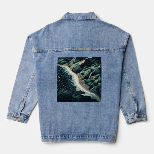 Serene Shores Denim Jacket