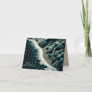 Serene Shores Holiday Card