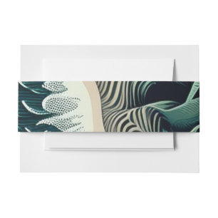 Serene Shores Invitation Belly Band