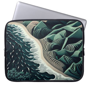 Serene Shores Laptop Sleeve