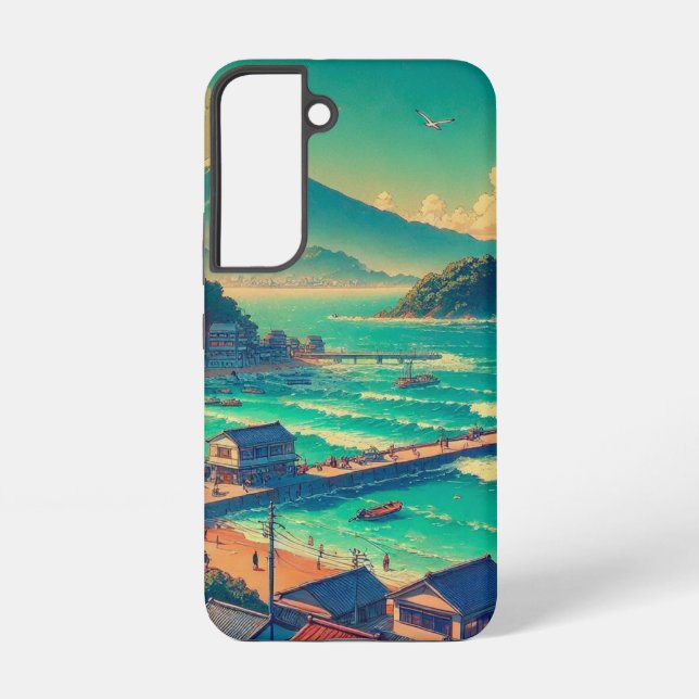 Serene Shores of Fuji Samsung Galaxy S22 Case (Back)
