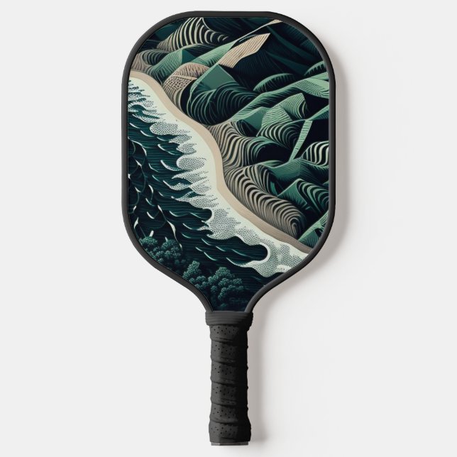 Serene Shores Pickleball Paddle (Front)
