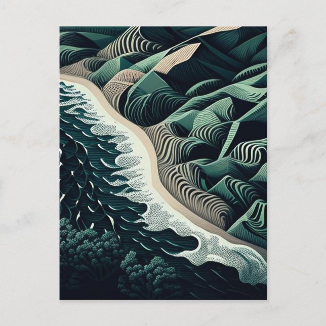 Serene Shores Postcard (Front)