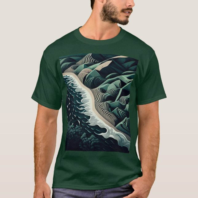 Serene Shores T-Shirt (Front)