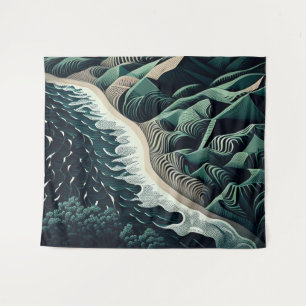 Serene Shores Tapestry