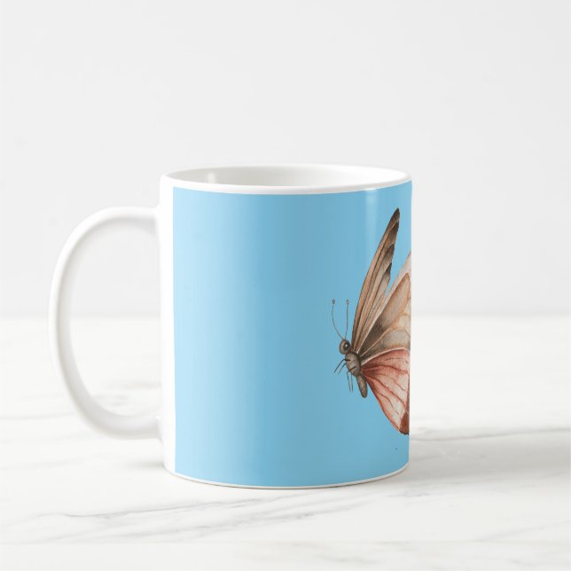 "Serene Sky Butterfly" Mug (Left)