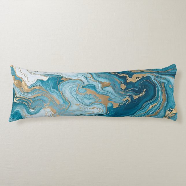 Serene Sky Marbleised Body Pillow (Front)