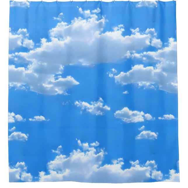 Serene Sky Shower Curtain (Front)