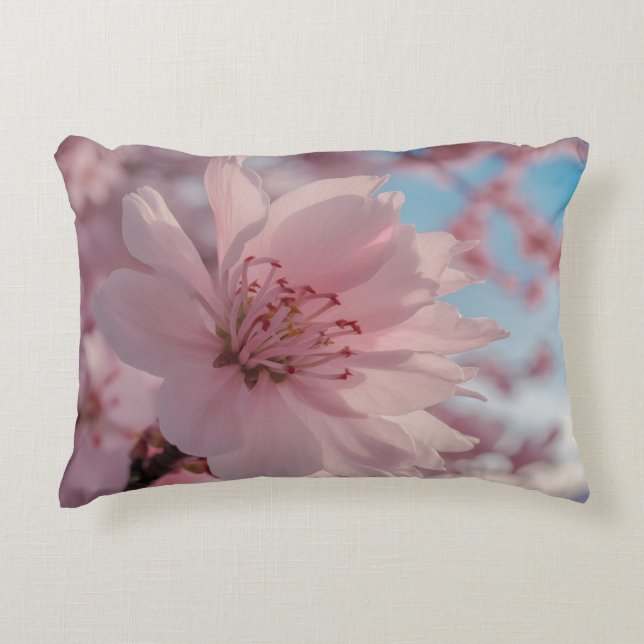 Serene Spring Flower Art Decorative Cushion (Front)