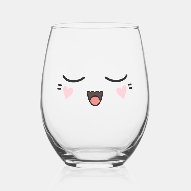 Serene Stemless Wine Glass (Front)