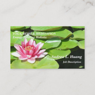 Serene Strength/Pink Pond Lotus Business Card