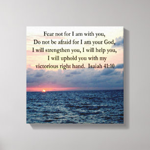 SERENE SUNRISE ISAIAH 41:10 CANVAS PRINT