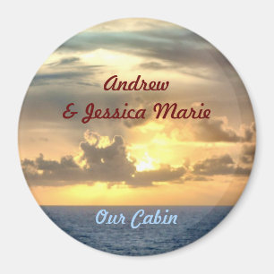 Serene Sunrise Stateroom Door Marker Magnet