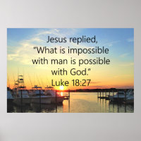 SERENE SUNSET LUKE 18:27 SCRIPTURE DESIGN
