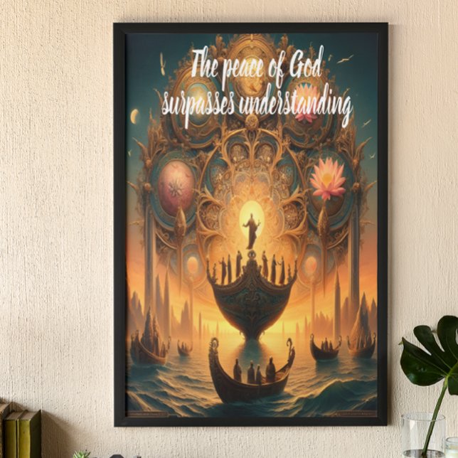 Serene Voyage: Boat Drifting on Water Poster (Creator Uploaded)