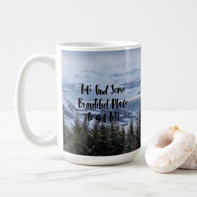 Serene Wanderlust Coffee Mug (With Donut)